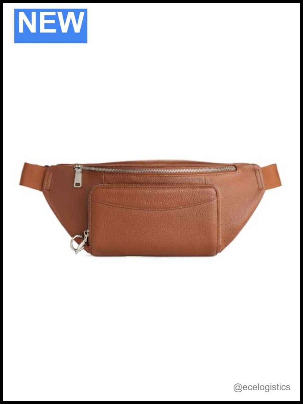 Genuine Leather Anti Theft Fanny Pack Waist Bag Crossbody with RFID Wallet